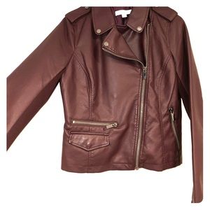 Brown Leather Jacket New York & Company